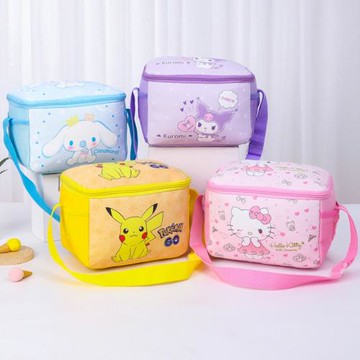 兒童飯盒袋學生保溫袋手提袋可斜跨卡通可愛加厚鋁膜便當包午餐袋