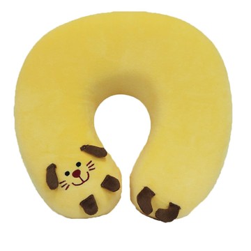 【J&N】卡哇依黃狗造型U型枕(記憶綿材質)