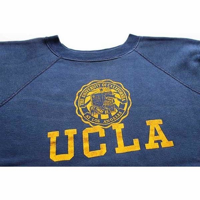 ☆60s Collegiate Pacific UCLA フロッキープリント コットン