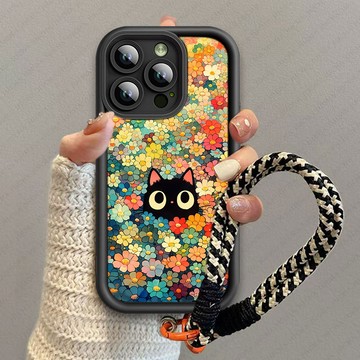 彩色花朵卡通貓咪 防摔殼 iPhone 14 13 PRO 12 11 XS MAX X 8 7 6 i8 i7 手機殼
