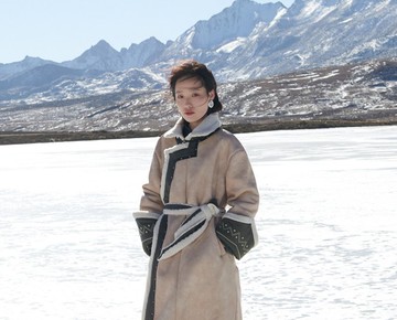 【羊羔毛】新中式復古藏風 麂皮絨加絨外套