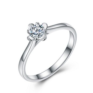 現貨+預購 925純銀戒指鑲鑽銀飾-心花開時尚青春鑲鑽七夕情人節生日禮物女配件73an134【獨家進口】【米蘭精品】