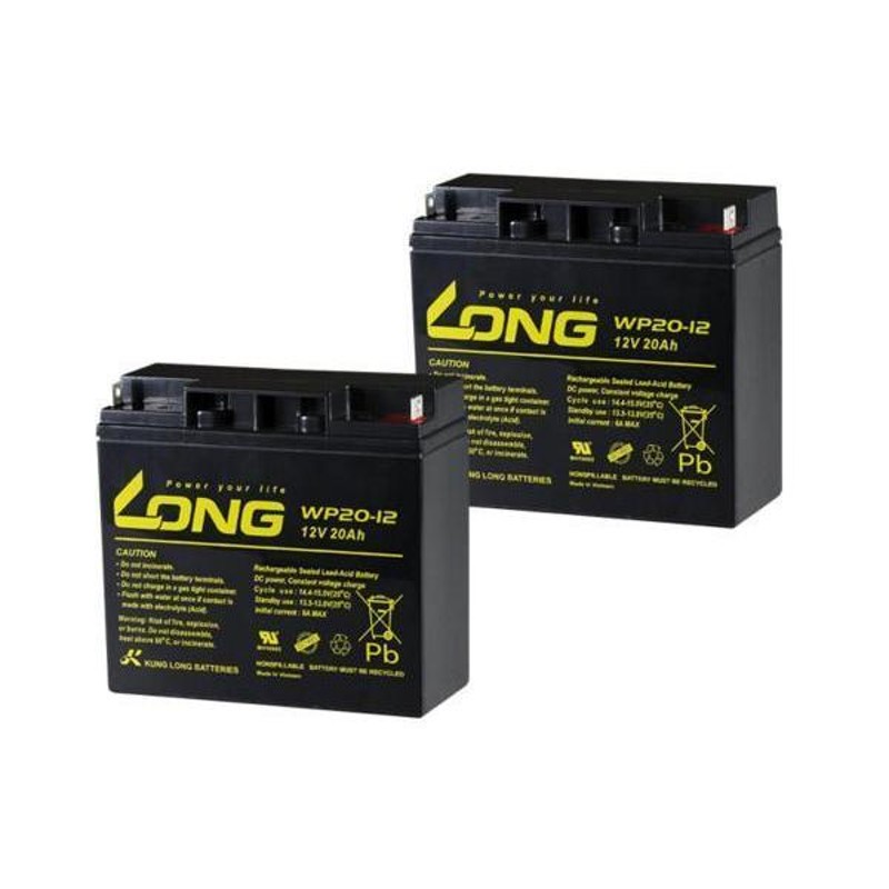 WP20-12 UPS 無停電電源装置用 LONGシールドバッテリー 12V20Ah 2個 ...