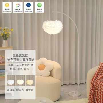 落地燈 氣氛燈 裝飾燈 釣魚燈落地燈客廳臥室床頭網紅沙發旁擺件ins奶油風氛圍立式台燈『ZW5466』