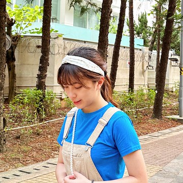 手工髮帶 / 京都限定 / 和式金花 / 閃閃純白