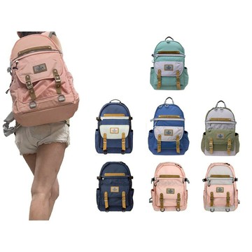 ~雪黛屋~UNME 後背書包可A4資夾胸扣水瓶外袋主袋+外袋共四層MIT護脊全齡中高年級U2001