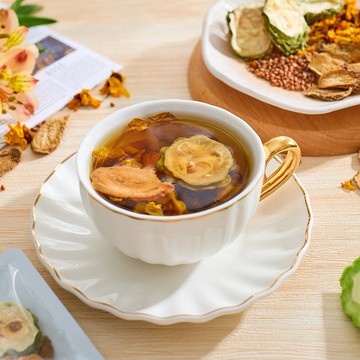 降降三高花茶 (8包/袋) 牛蒡片黑苦蕎苦瓜片雪菊 降血壓老人養生