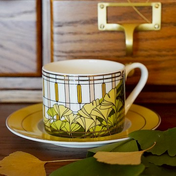 蜻蜓與銀杏系列 骨瓷下午茶茶杯碟禮盒