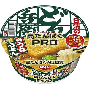 日清食品 日清のどん兵衛PRO きつねうどん(西) 高たんぱく低糖質食物繊維2 3日分 カップ麺 88G ×12個