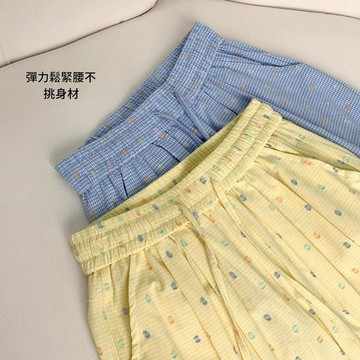 【ZEENI】 現貨 長褲 寬褲女 闊腿褲 韓系復古 多巴胺 波點繡花 垂墜感長褲 設計感長褲 抽繩長褲 休閒褲 現貨