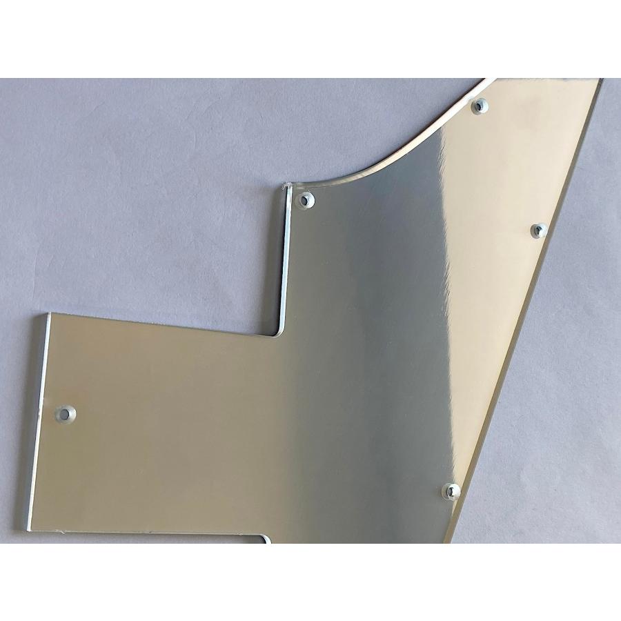 Guitar Parts For Gibson Explorer 76 Reissue Blank Guitar Pickguard (1 Ply Silver Mirror)