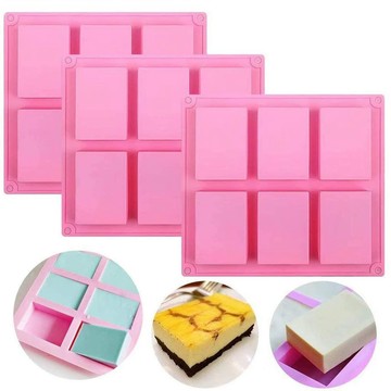 甄選好貨✿ 烘焙模具 蛋糕製作模具 6 連長方形硅膠模具 蛋糕手工皁巧克力布丁烘焙工具