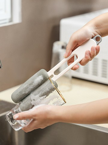洗杯子刷子長柄家用專用奶瓶保溫杯清潔海綿杯刷吸管水杯清洗神器【雲木雜貨】