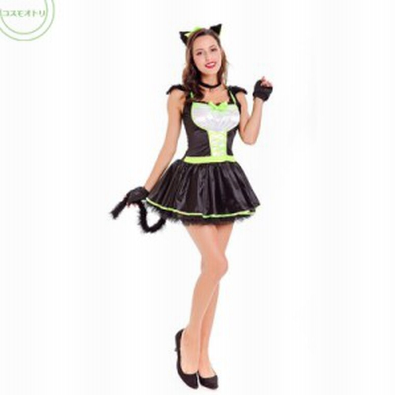 ハロウィン ワンピース 大人用 猫娘 Halloween衣装 コスプレネコ耳 コスチューム 仮装 パーティー用 セクシー 欧米風 クリスマス レディ 通販 Lineポイント最大1 0 Get Lineショッピング