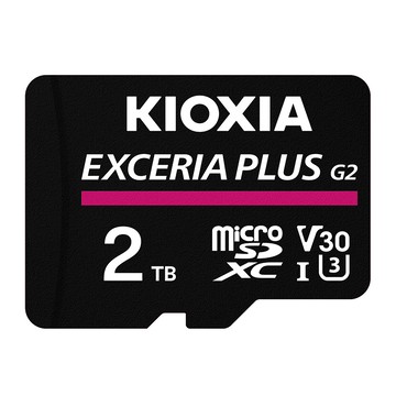 KIOXIA EXCERIA PLUS G2 Micro SDXC UHS-I (U3/V30) 2TB 記憶卡 (附轉卡)