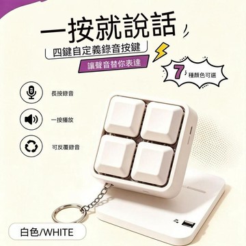 ❄️台灣24H丨錄音按鍵 自定義錄音按鍵 可反復錄音 爆款按鍵創意掛件 鑰匙扣 解壓減壓神器 生日錄製祝福