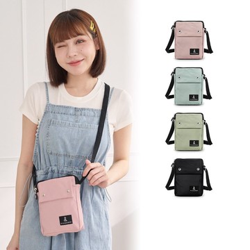 【清新簡約】悠活詩集 - 格紋直立雙層斜背小包 - 共四色