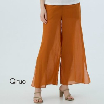 【Qiruo 奇若】春夏專櫃精品棉紗寬版中長褲2489C  時尚好穿