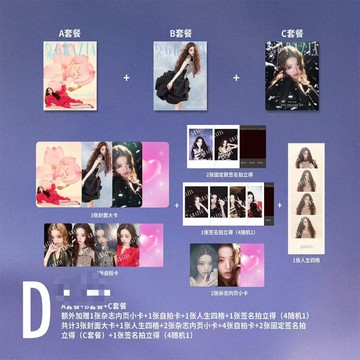官方正版 紅秀 IVE 芙 張員瑛 GRAZIA 764期 2026 五月刊 ABC封面雜誌 D版套裝 小卡 拍立得