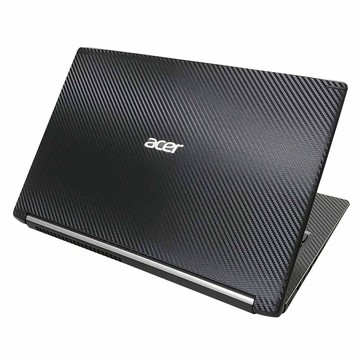 【Ezstick】ACER A715 A715-71G 筆電機身貼｜黑色卡夢紋｜上蓋+鍵盤週圍貼｜