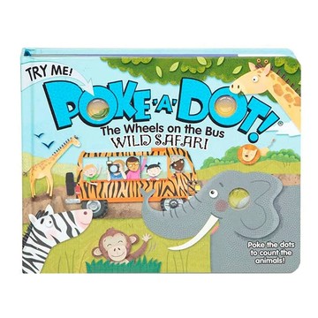 Melissa&Doug 瑪莉莎 泡泡啵啵書 非洲旅遊巴士 18.5 x 3.5 x 23.5cm 3歲以上 1.17kg  Poke-A-Dot  Melissa & Doug  LLC