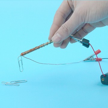 台灣出貨 手工DIY diy電磁鐵 電與磁 電磁感應裝置兒童科學物理電學製作科實驗玩具