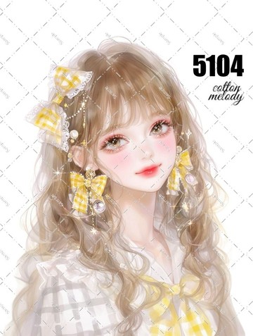 original sticker no.5104 人物貼紙 原創貼紙 原創人物貼紙 裝飾貼紙 cotton melody