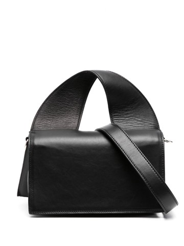 Vic Matie - Elena logo-plaque leather shoulder bag - women - Calf Leather - One Size - Black