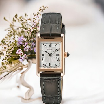 SEIKO 精工 CS 羅馬刻度 長方形 女錶 手錶 指針錶 (4N30-00H0Z.SWR096P1)_SK043