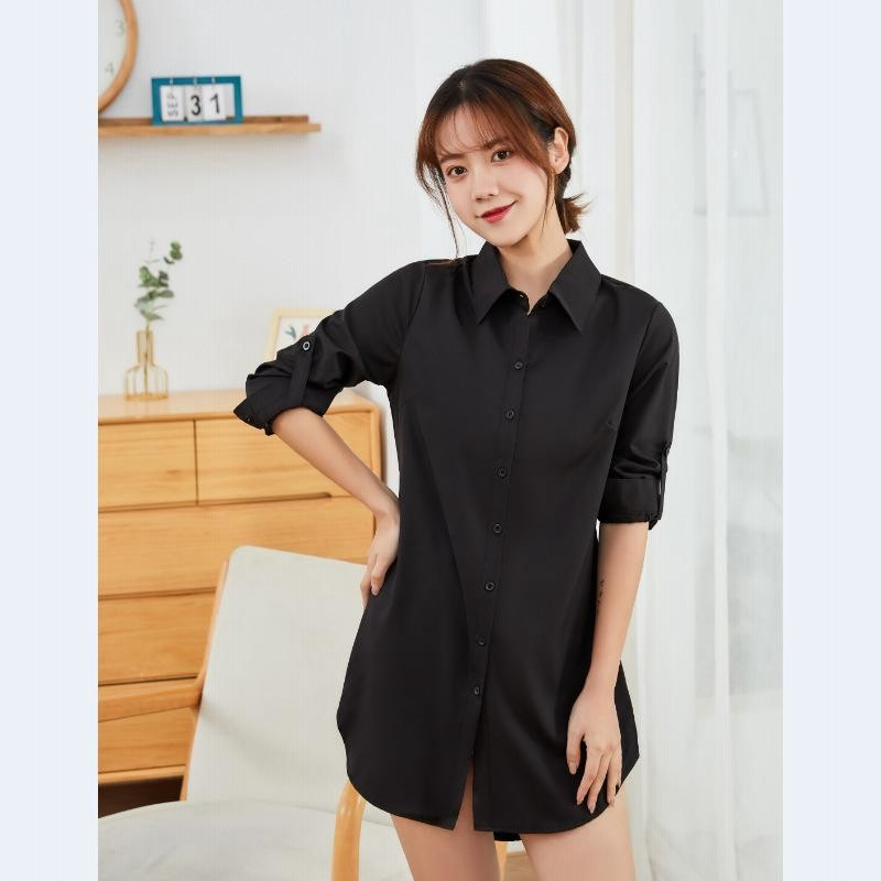 シャツ 長袖 レディース 婦人服 Tシャツ トップス ブラウス 襟付き 