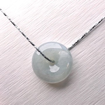 【願‧平安】冰種翡翠平安扣吊飾 | 天然緬甸玉翡翠A貨 | 送禮