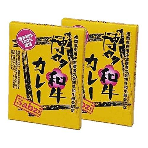 カレー専門店 sabzi（サブジ） オリジナル レトルトカレー 博多和牛カレー 180g×2食 『福岡県肉用牛生産者の会・博多和牛部会』認定