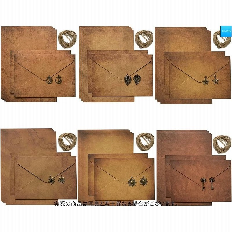 Craspire レターセット アンティーク 便箋 16枚 8種類 感謝際 記念日 お祝い 32枚 手紙 結婚式 花柄 招待状 封筒 おしゃれ