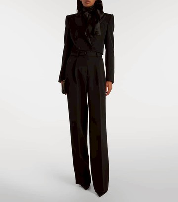 Dolce & Gabbana Wool and silk wide-leg pants