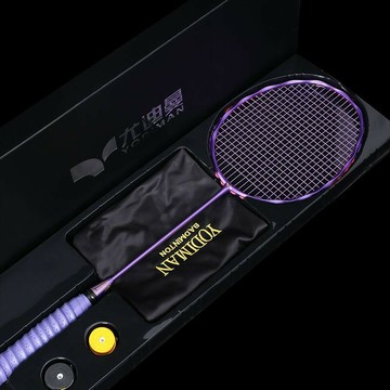 羽球 羽毛球 球拍 免運 開立發票 羽毛球拍尼迪特超輕訓練拍男女初學全碳素纖維6U波浪異型麻花拍框