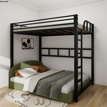 免運~ 最低價 【加厚50方2.0】鐵藝高架床單上層定製加二層小戶型上鋪上床下空