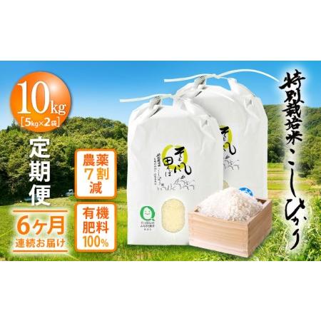 ふるさと納税 米 定期便 ≪6ヶ月連続お届け≫ 特別栽培米 コシヒカリ 10kg × 6回 令和5年産 新米 福井県産 [e.. 福井県越前町