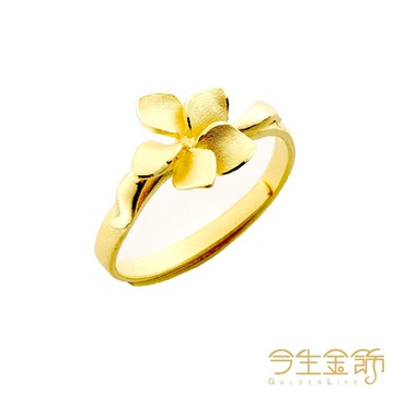 今生金飾 金色幸福戒 黃金戒指