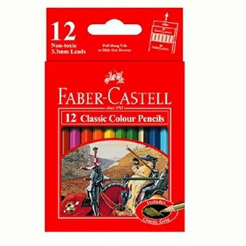 Faber-Castell油性彩色鉛筆 12色*115851(短型)【領券滿額再折千5/31止】