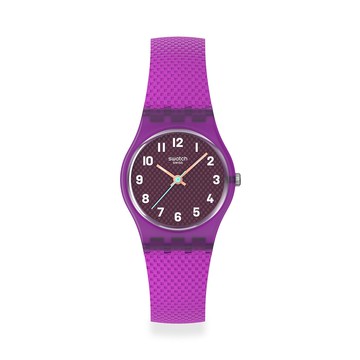 【swatch】Swatch MAGENTA WEAVE 經典手錶/女錶/瑞士製造 LV122 (25mm)