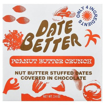 Date Better Snacks, Dates, Peanut Butter Crunch, 2.4 oz