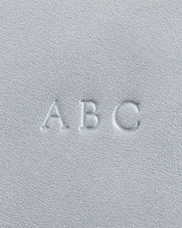 Monogrammed Leather Card Holder Wallet
