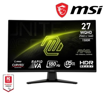【MSI 微星】274CQF 電競螢幕 (DP/HDMI/2K/VA/180Hz/三年保固)