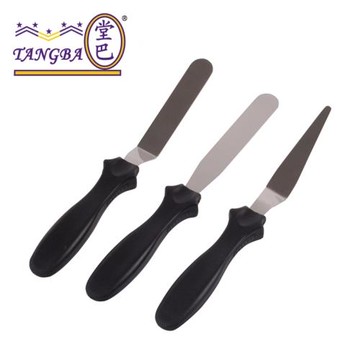 迷你刮平刀組 4寸奶油抹刀蛋糕裱花小抹刀 3件套吻刀 DIY烘焙工具