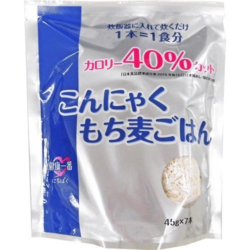 こんにゃくもち麦ごはん　（45ｇ×7本）×10袋セット　（日本精麦）