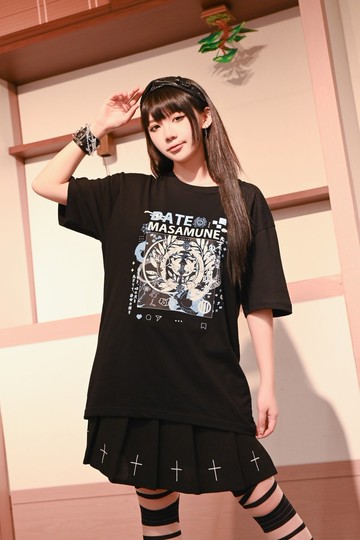 原創伊達政宗復刻版日本戰國武將印花中性短袖T恤 【JJE10004】