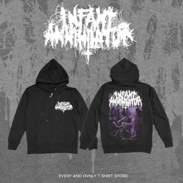 Infant Annihilator死核樂隊Galèriarc專輯印花秋冬拉鏈衛衣帽衫
