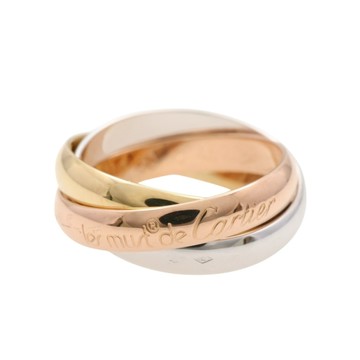 Cartier 卡地亞 18K 三色三金 Trinity 三環戒指 50 【二手名牌BRAND OFF】