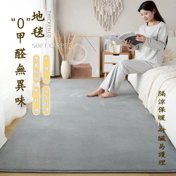 珊瑚絨地毯 純色地墊 毛絨地毯 加厚簡約地毯 家用地毯 床邊地墊 北歐地毯 客廳臥室地毯 防滑地墊 地毯地墊 簡約風地毯