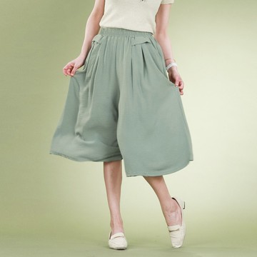 imaco旗艦店 冰瓷感顯瘦飄逸雪紡褲(5件組)